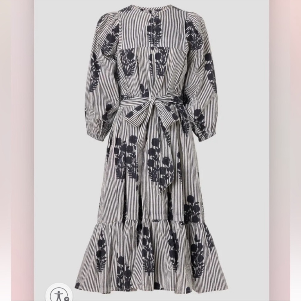 SZ Blockprints Aaron Dress Floral Boho NO BELT XS